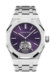 Audemars Piguet Royal Oak 37 Plum Dial Stainless Steel Watch 26660St.oo.1356St.01